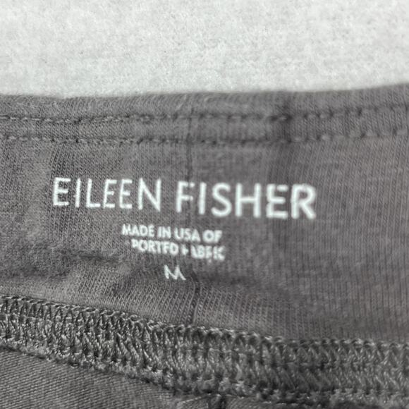 EILEEN FISHER Pants M Stretch Organic Cotton Jersey Jogger Pull On Gray USA - Picture 5 of 16